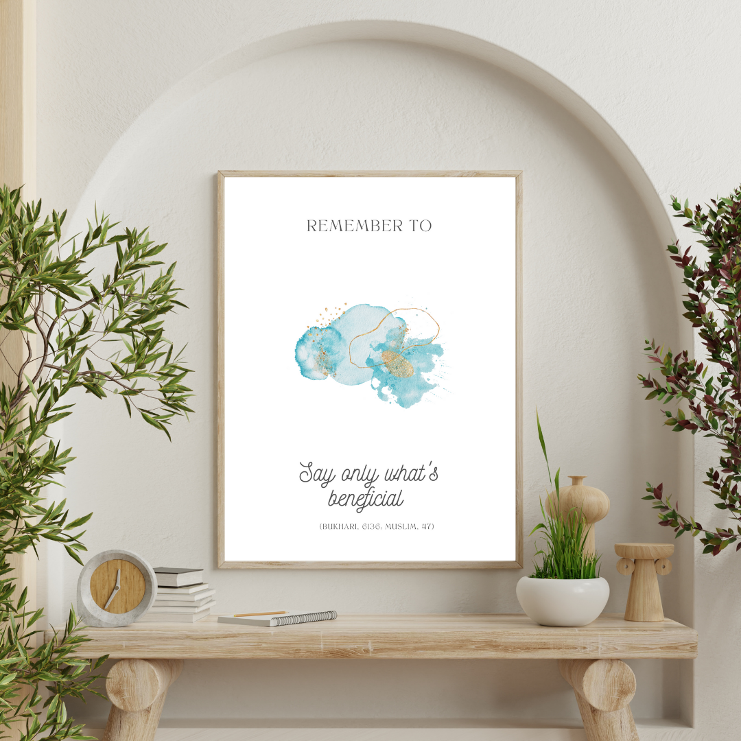 Wall art- Beneficial Speech-A3 - Image 3
