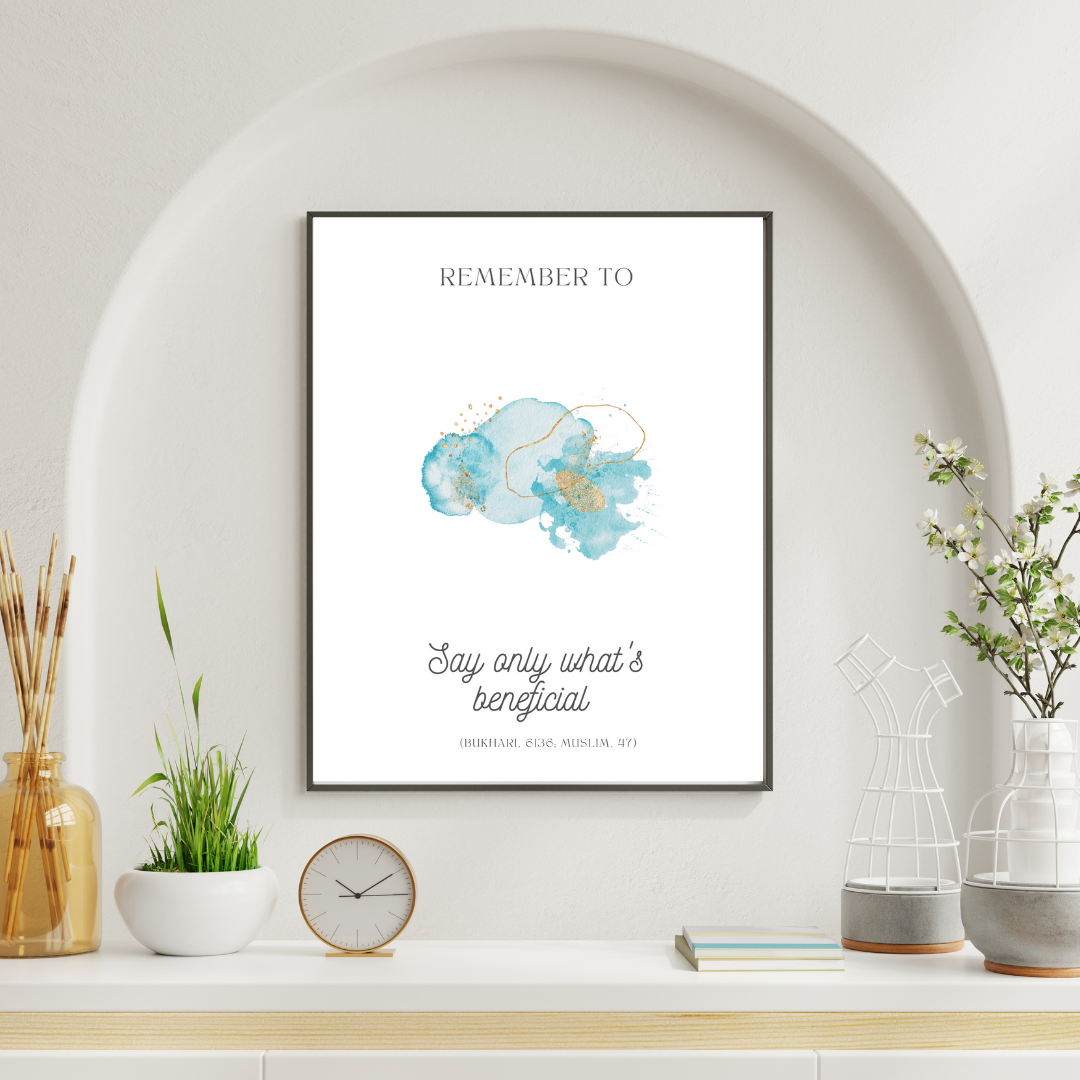 Wall art- Beneficial Speech-A3 - Image 4