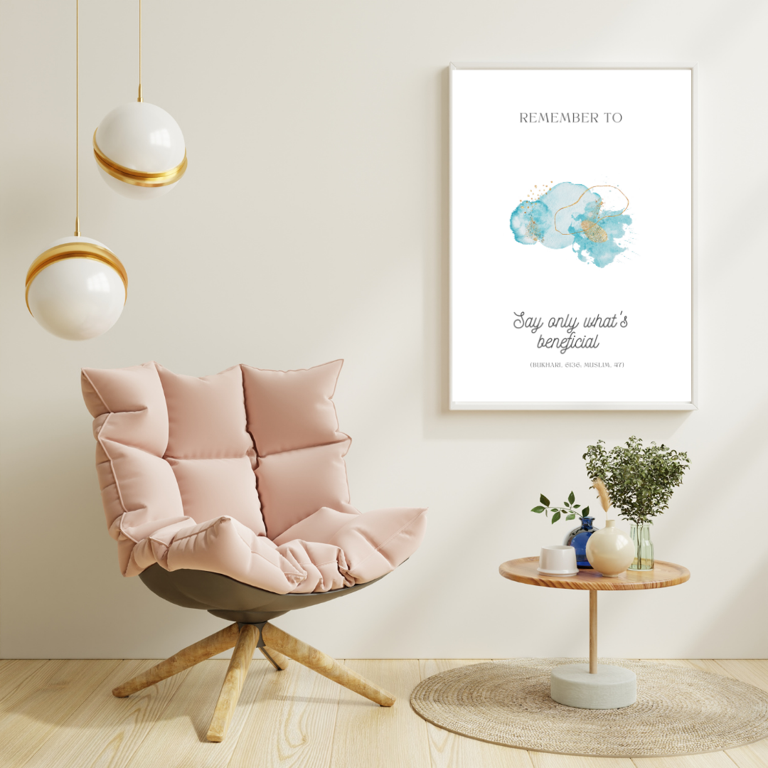 Wall art- Beneficial Speech-A3 - Image 5