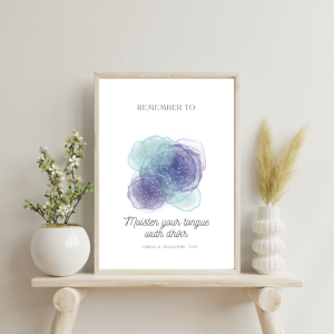 Wall art- Moisten your lips- A3