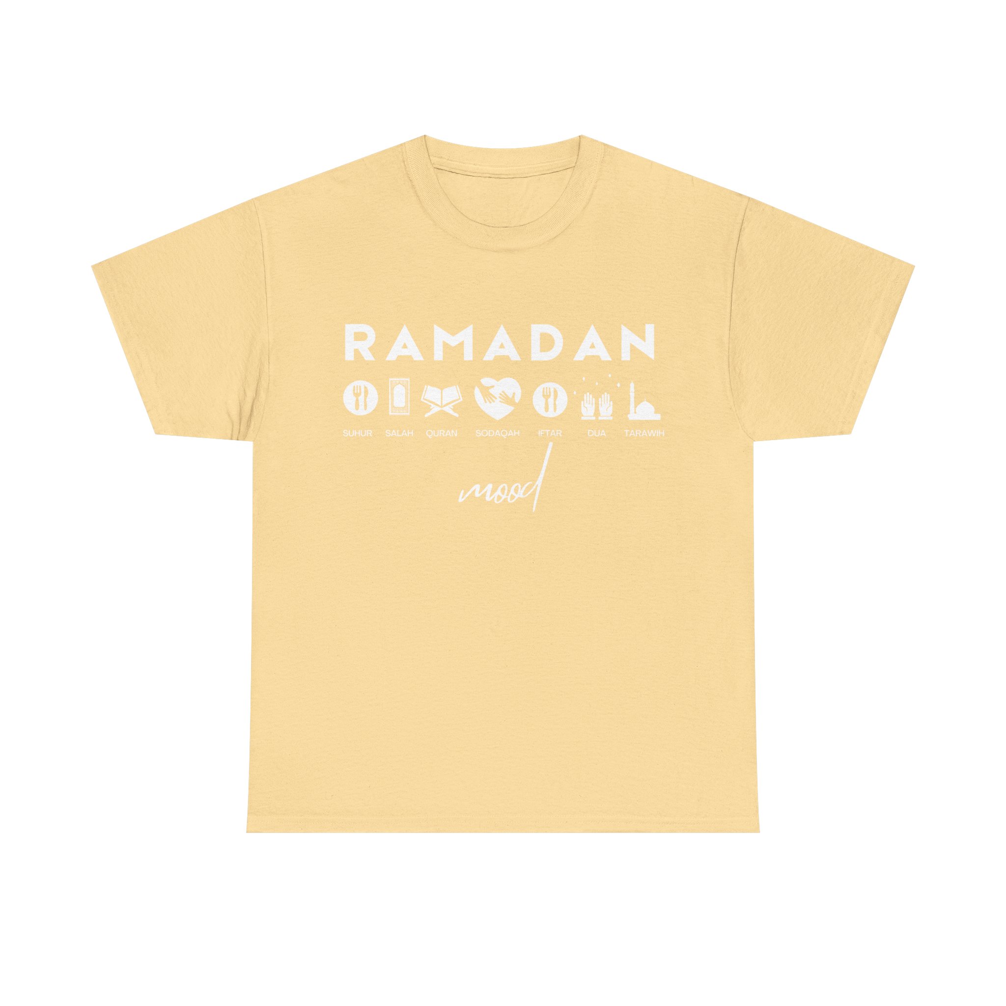 Unisex Heavy Cotton Tee UK Ramadan Mood Tshirt Adult - Image 17