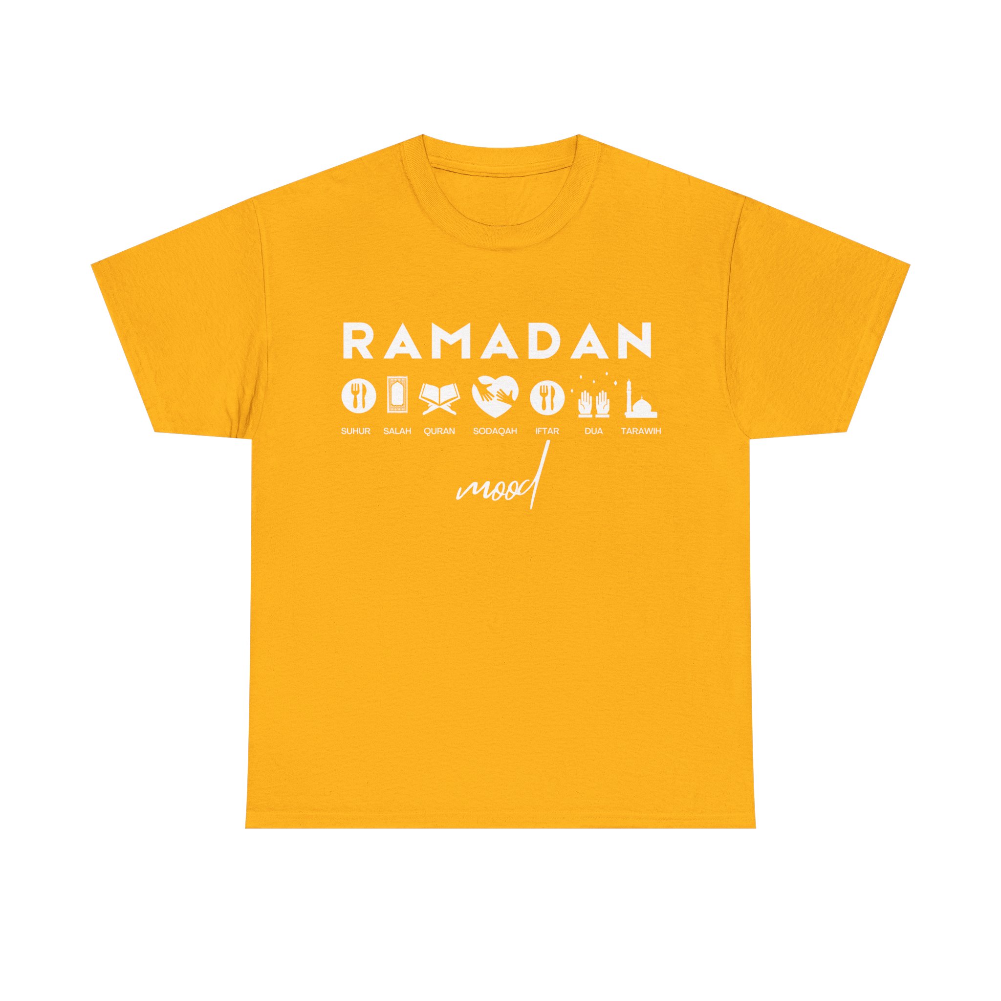 Unisex Heavy Cotton Tee UK Ramadan Mood Tshirt Adult - Image 27